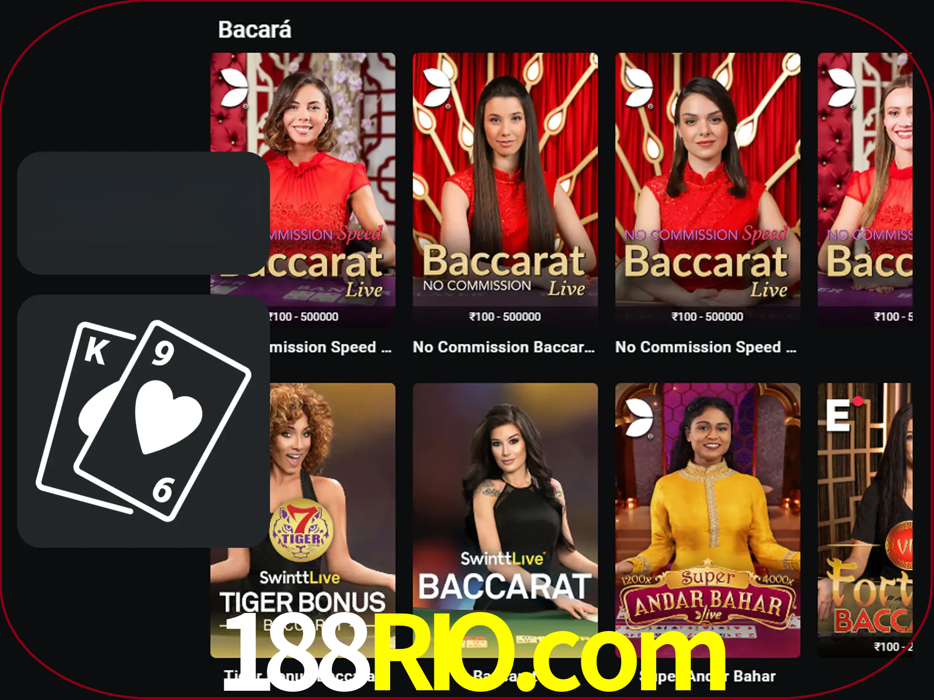 Ganhe muito dinheiro jogando jogos de bacará.